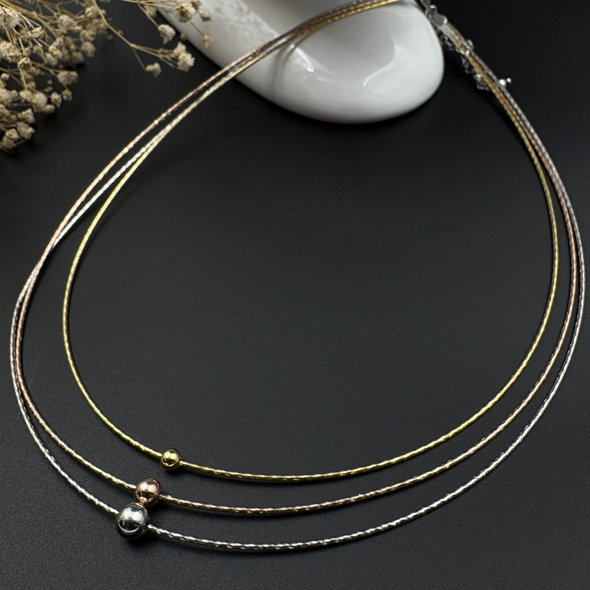 Italian Trilight Necklace | 925 Silver