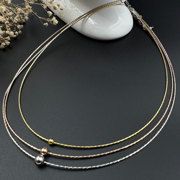 Italian Trilight Necklace | 925 Silver