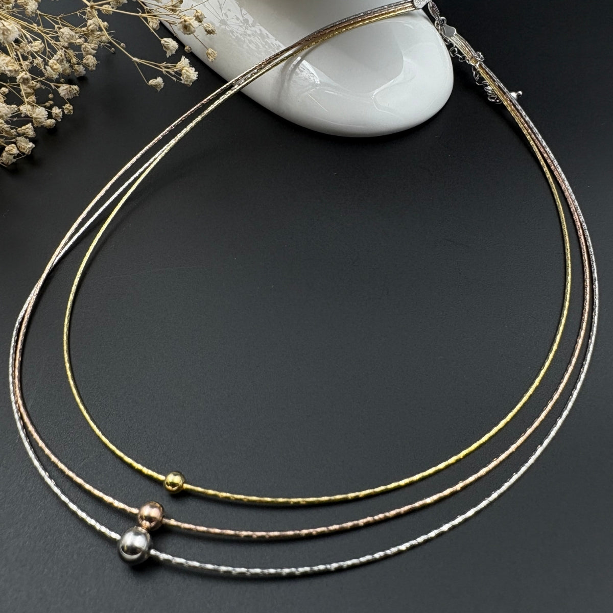 Italian Trilight Necklace | 925 Silver