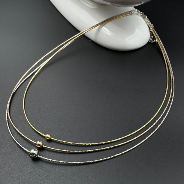 Italian Trilight Necklace | 925 Silver