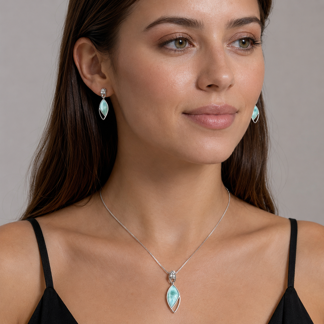 Ocean Mist Larimar Set | 925 Silver