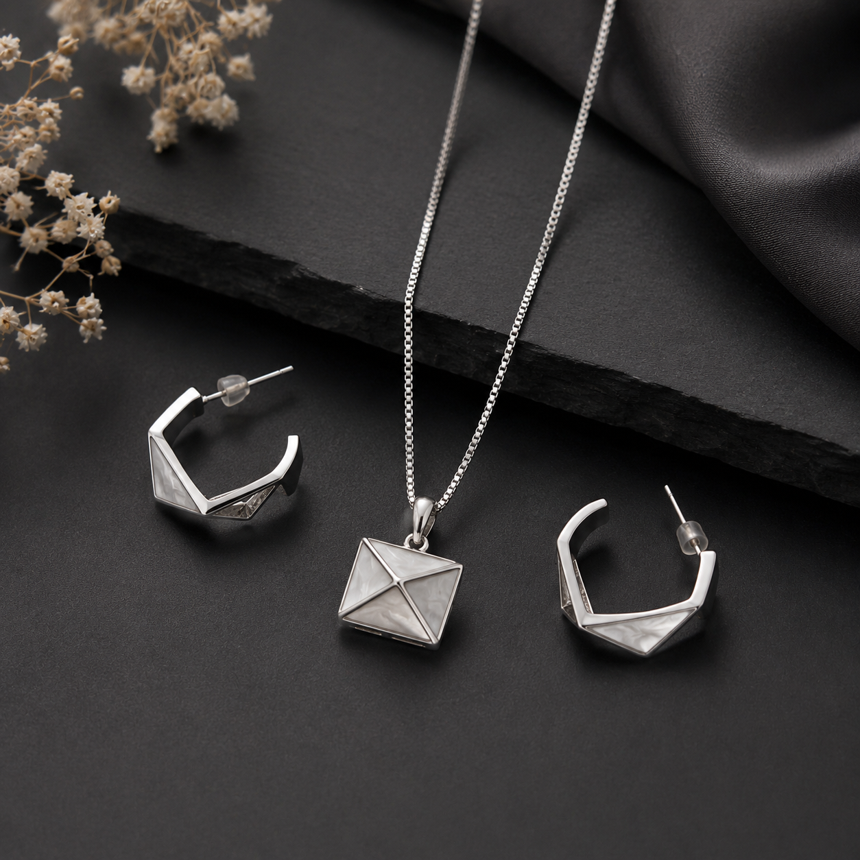 Prism Glow Silver Set | 925 Silver