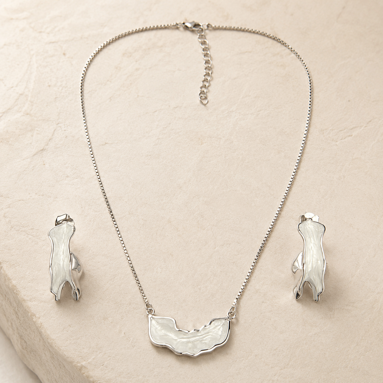Ripple Edge 925 Silver Set | 925 Silver