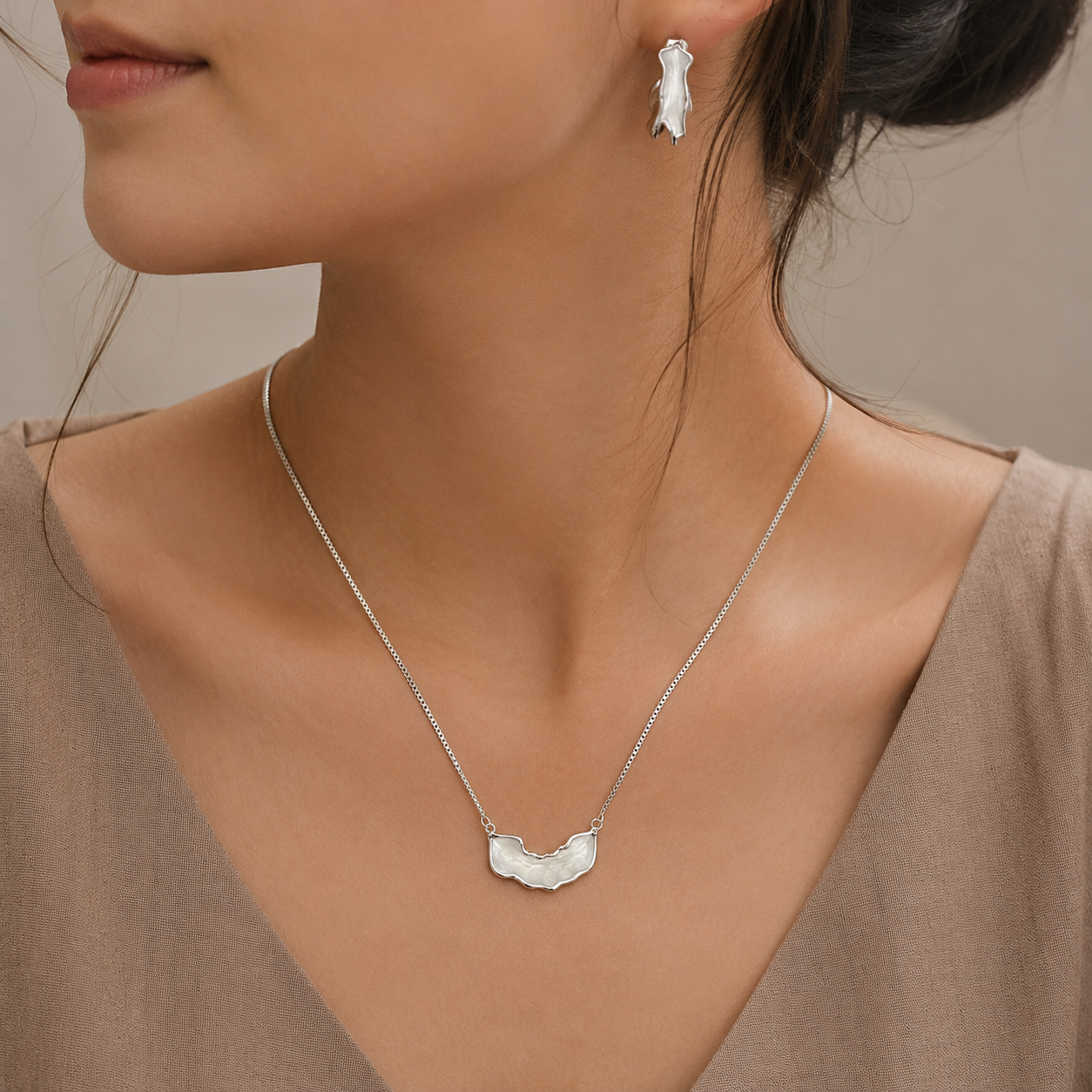 Ripple Edge 925 Silver Set | 925 Silver
