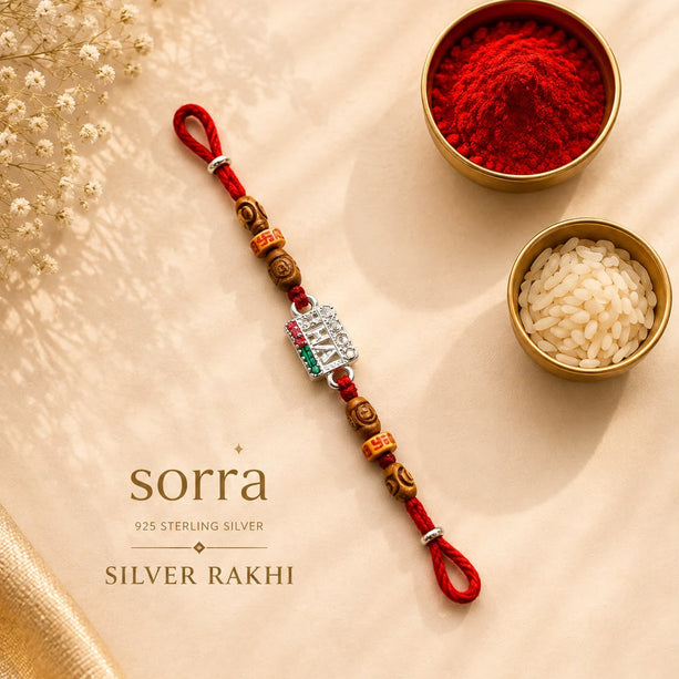 Shree Shubh Silver Rakhi
