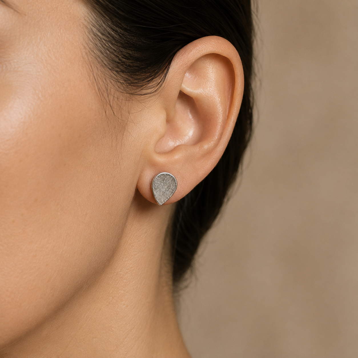 Silver Drop Stud Earrings | 925 Silver