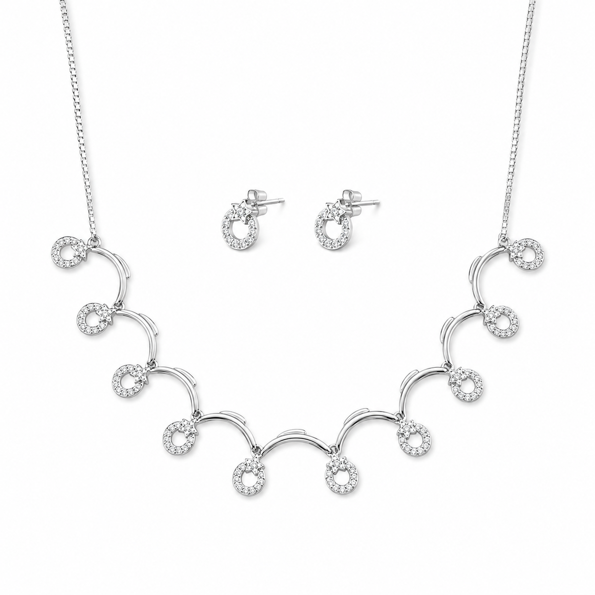 Silver Swirl Necklace | 925 Silver