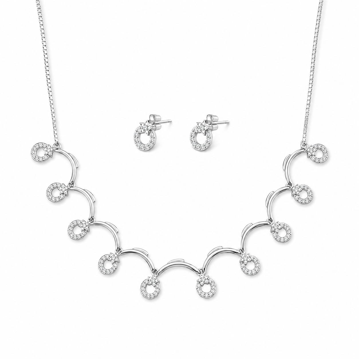Silver Swirl Necklace | 925 Silver