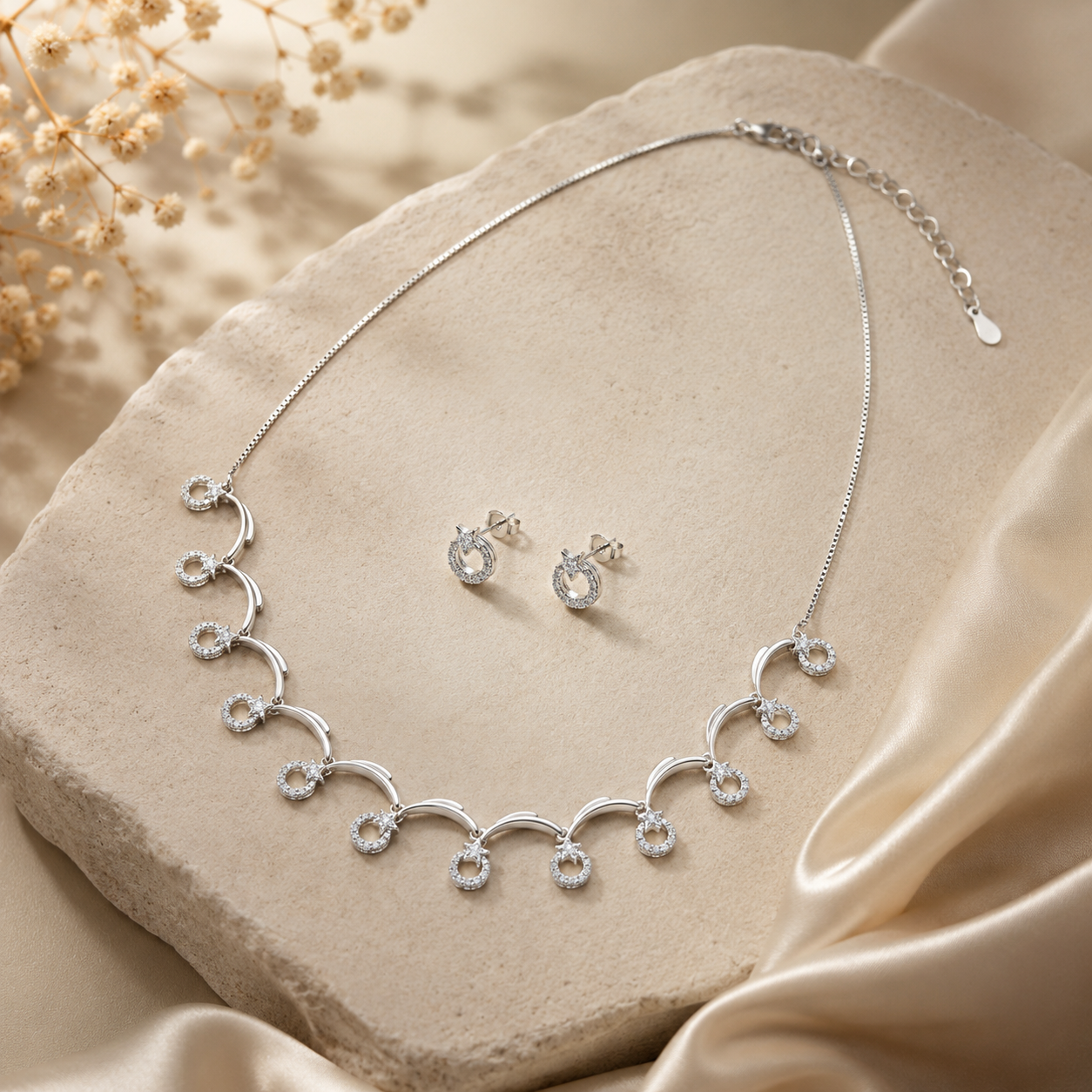 Silver Swirl Necklace | 925 Silver