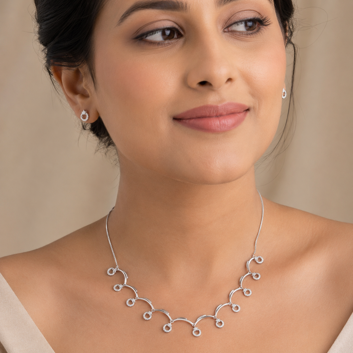 Silver Swirl Necklace | 925 Silver