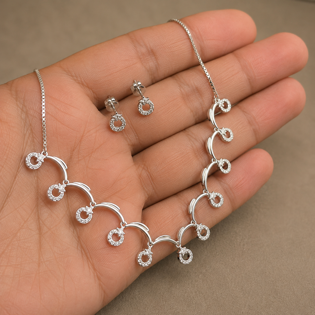 Silver Swirl Necklace | 925 Silver