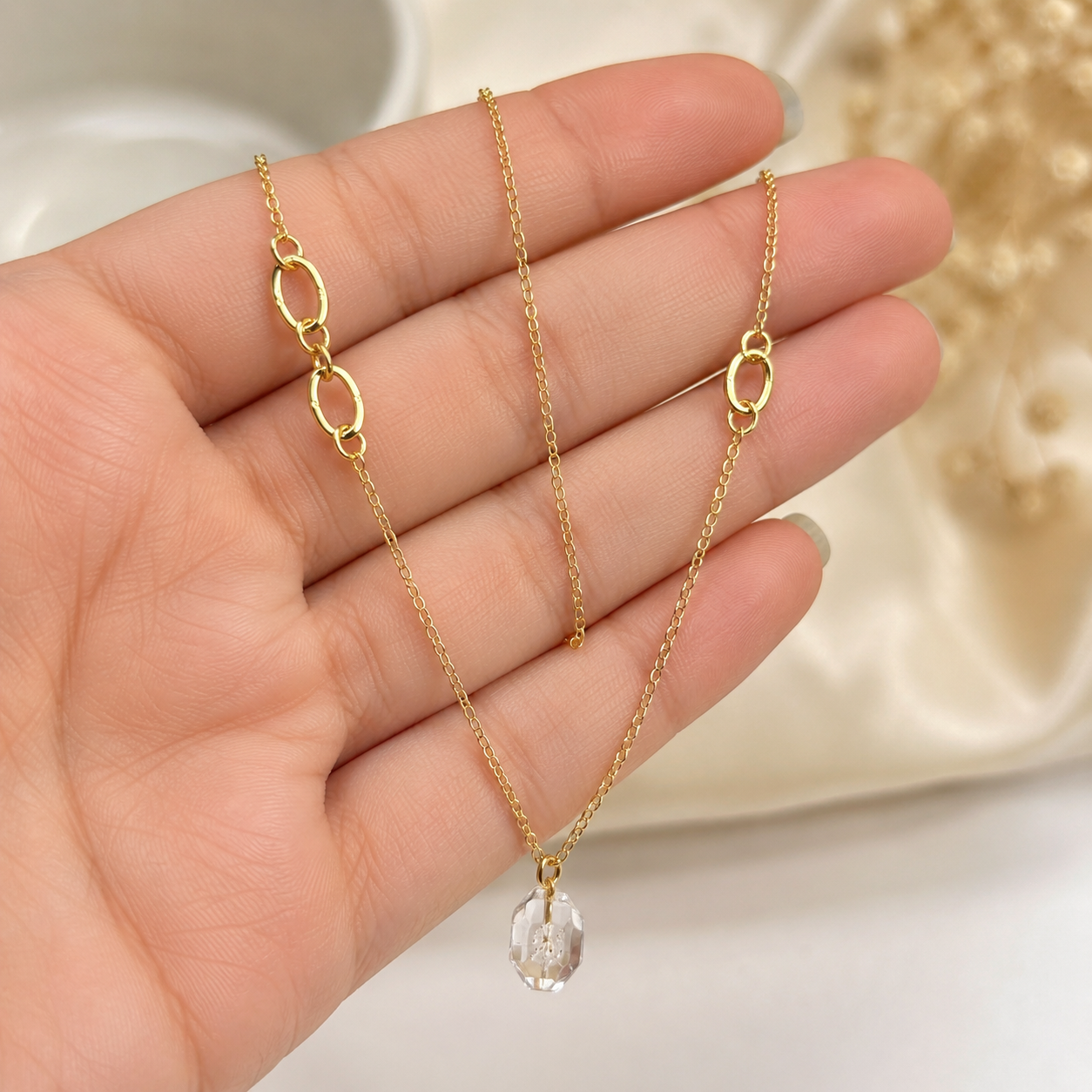 The Crystal Orbit Necklace | 925 Silver