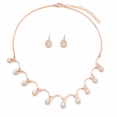 Twilight Loop Rose Gold Set | 925 Silver