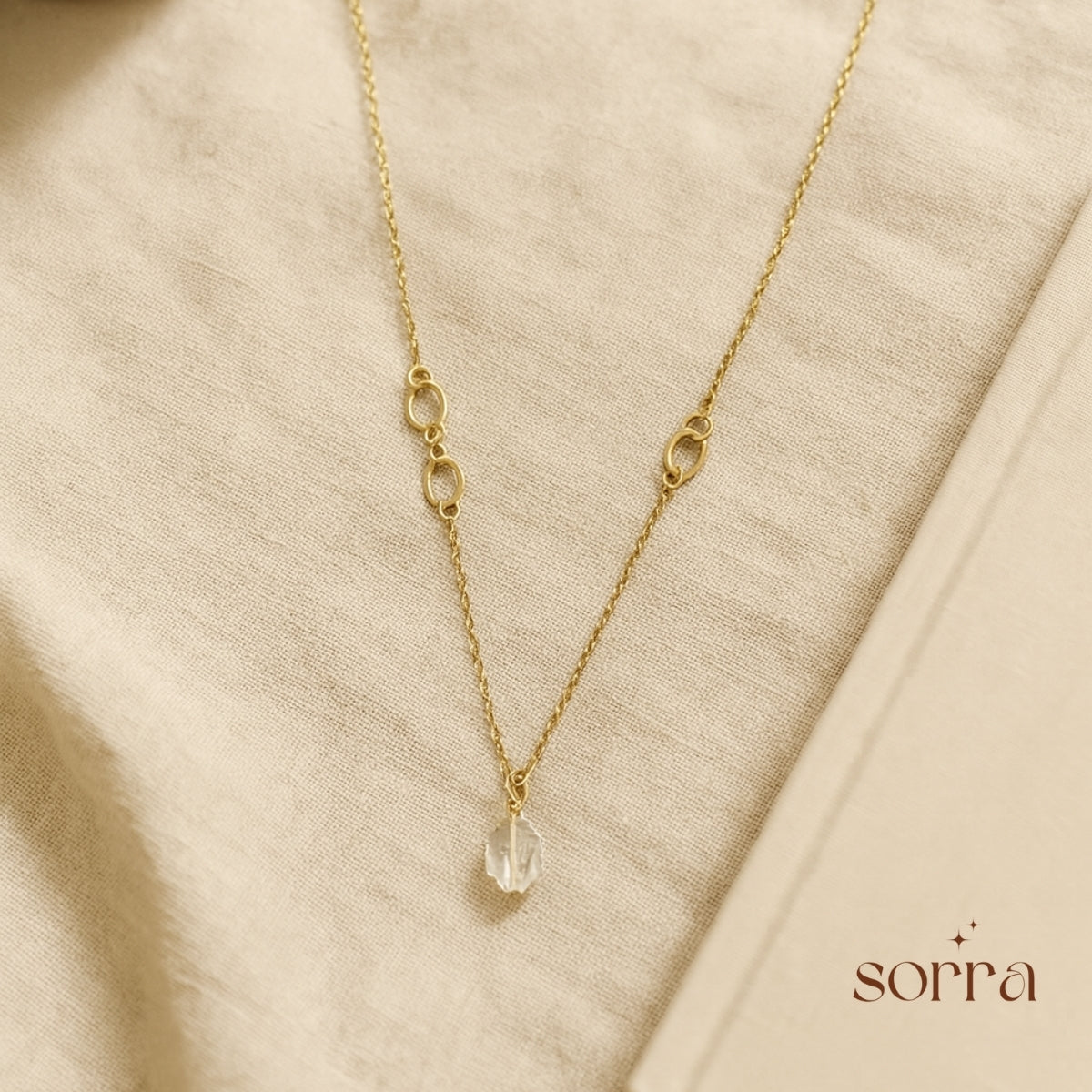 The Crystal Orbit Necklace | 925 Silver