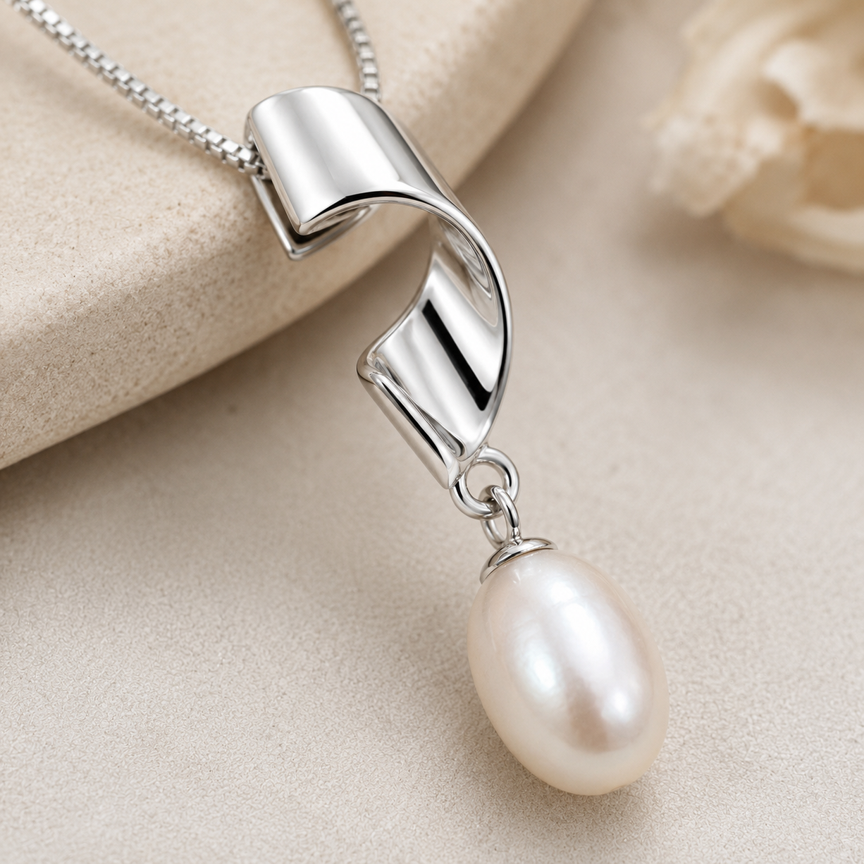 Whispers of Elegance Pearl Jewelry Set | 925 Silver