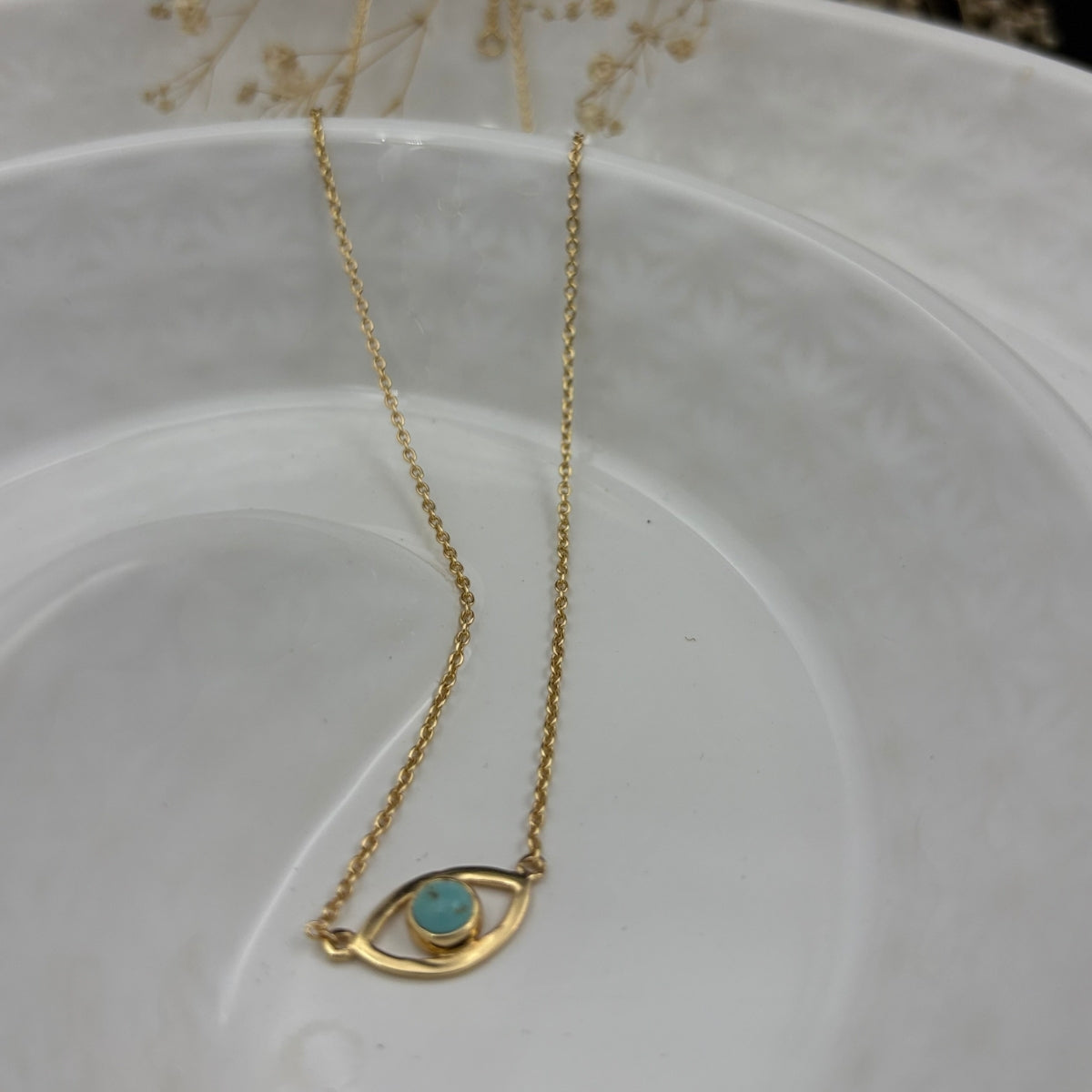 Azure Eye Dainty Necklace | 925 Silver